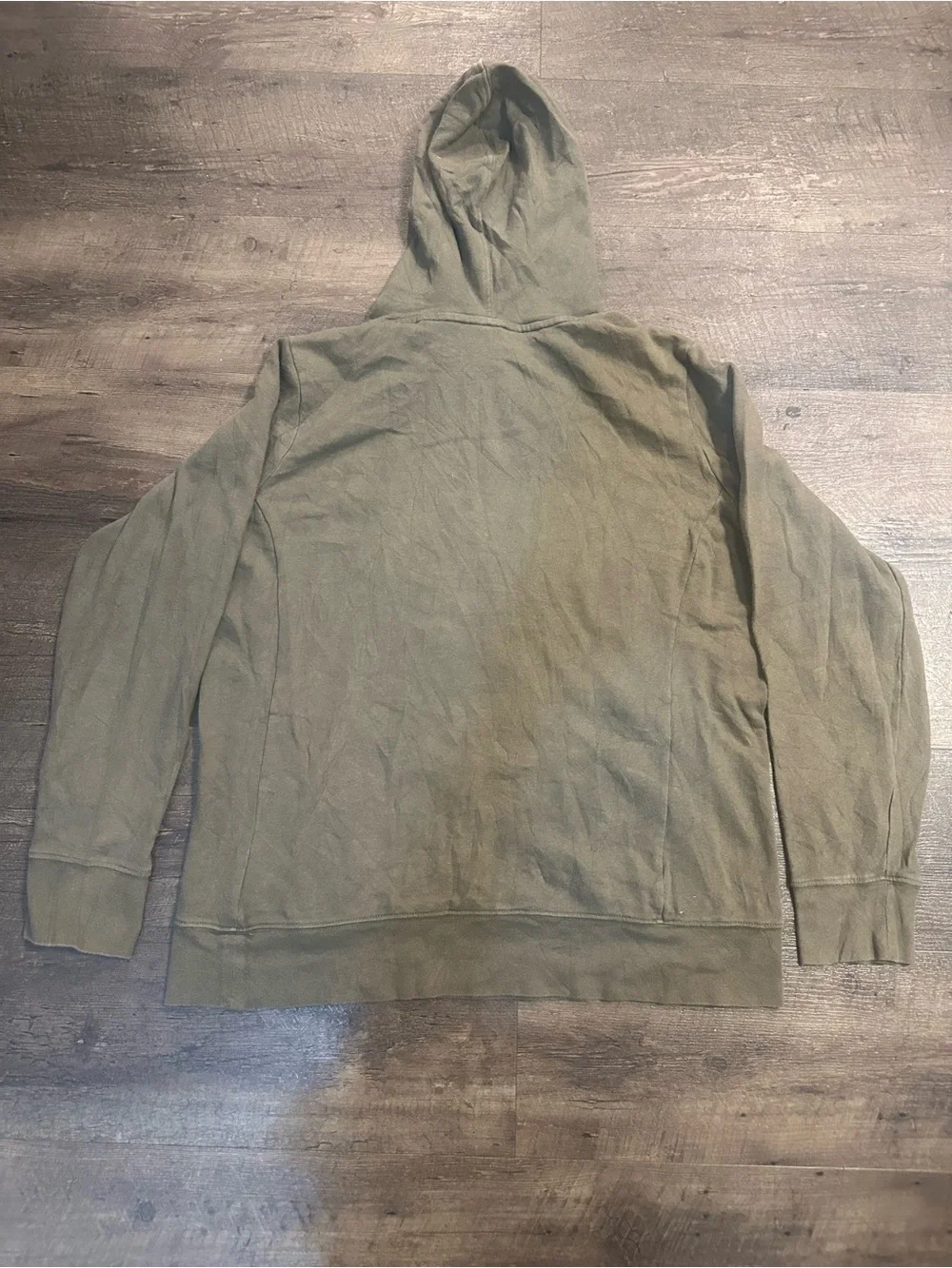 The North Face Men's Olive Zip-Up Logo Hoodie